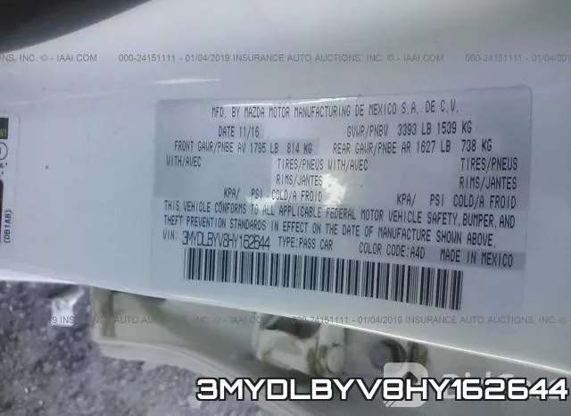 3MYDLBYV8HY162644 фото 10
