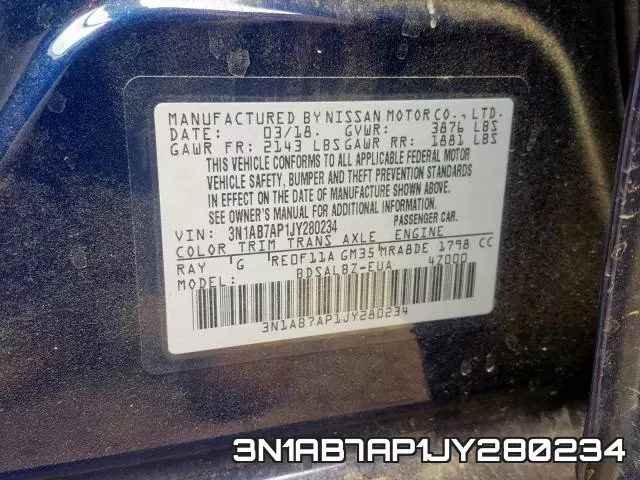 3N1AB7AP1JY280234 фото 2