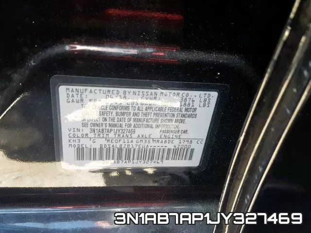 3N1AB7AP1JY327469 фото 2