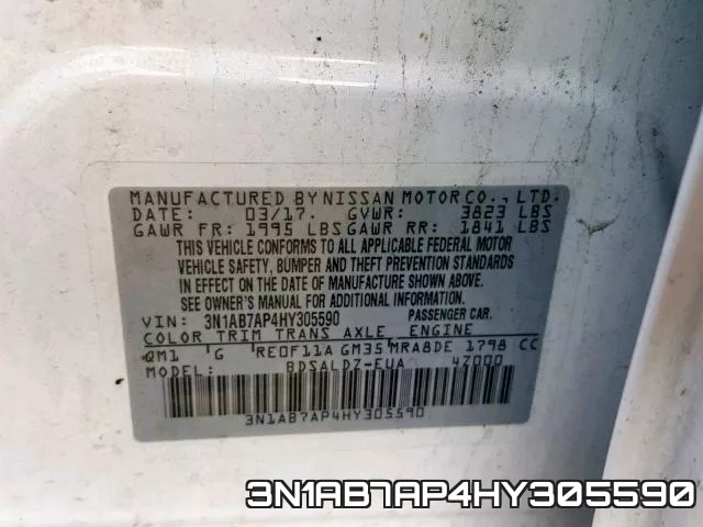 3N1AB7AP4HY305590 фото 2