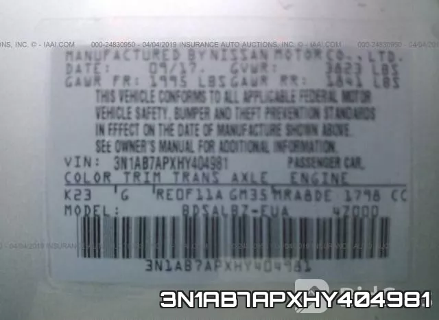 3N1AB7APXHY404981 фото 10