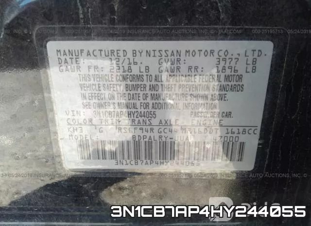 3N1CB7AP4HY244055 фото 10