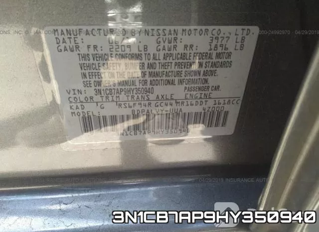 3N1CB7AP9HY350940 фото 10