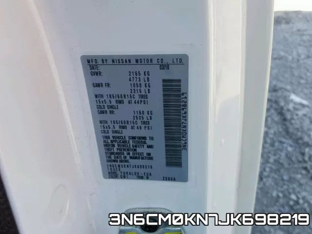 3N6CM0KN7JK698219 фото 2