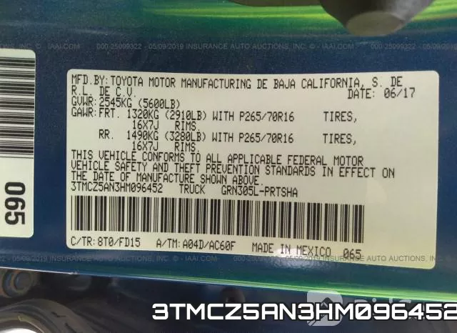 3TMCZ5AN3HM096452 фото 10
