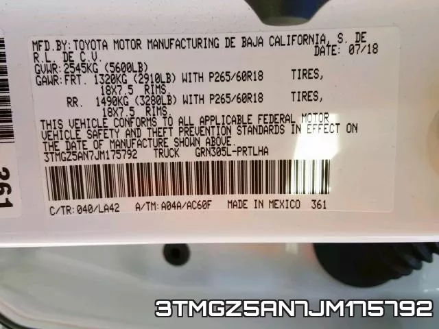 3TMGZ5AN7JM175792 фото 2