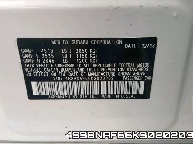 4S3BNAF66K3020203 фото 2