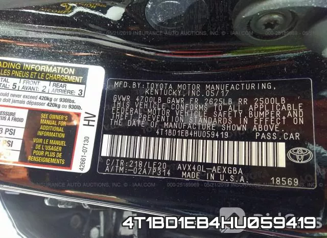 4T1BD1EB4HU059419 фото 10