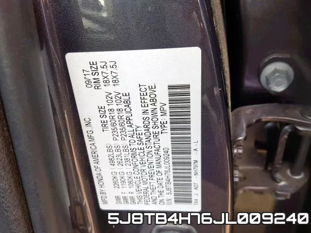 5J8TB4H76JL009240 фото 2
