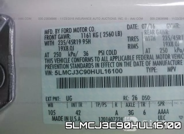 5LMCJ3C90HUL16100 фото 10