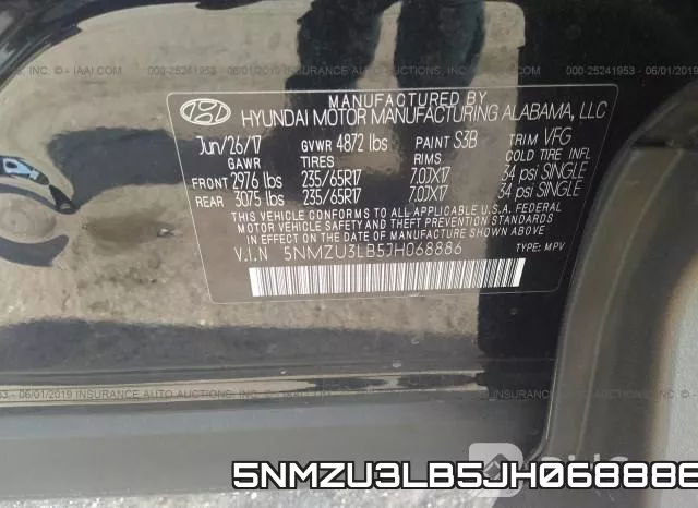 5NMZU3LB5JH068886 фото 10