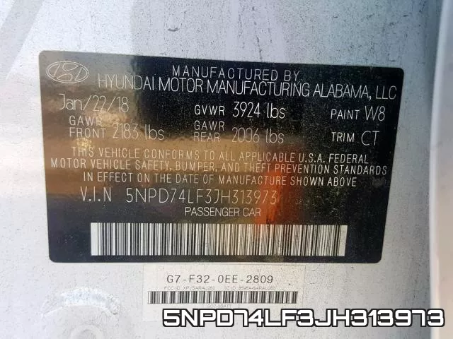 5NPD74LF3JH313973 фото 2