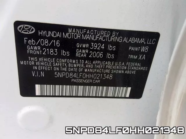 5NPD84LF0HH021348 фото 2