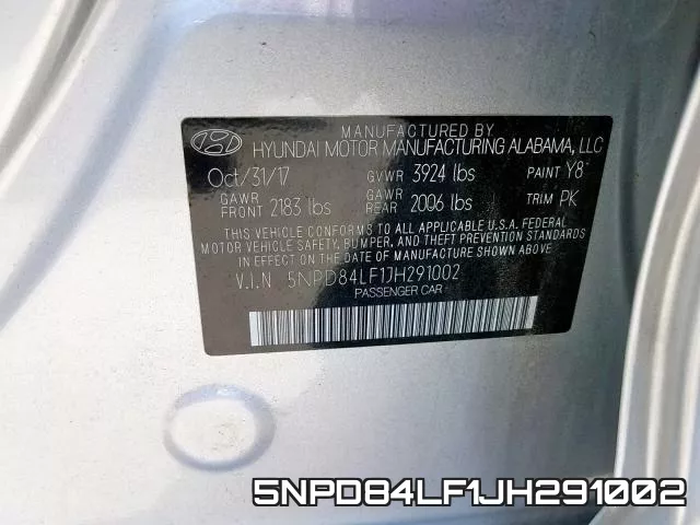 5NPD84LF1JH291002 фото 2