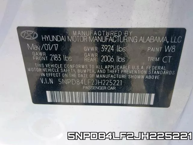 5NPD84LF2JH225221 фото 2