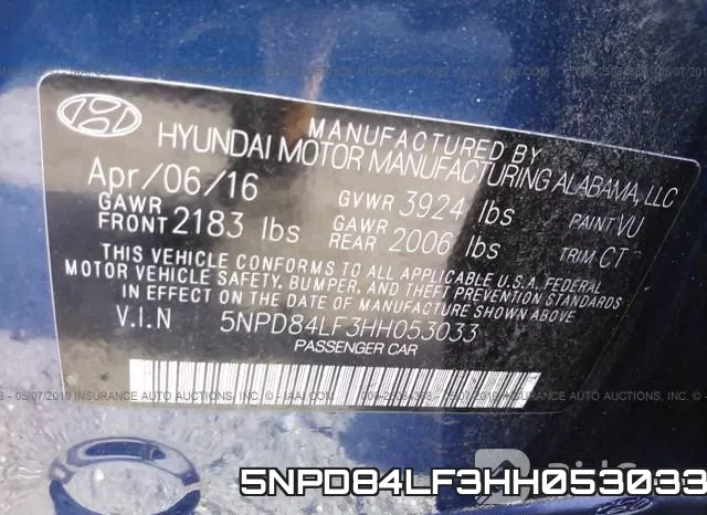5NPD84LF3HH053033 фото 10