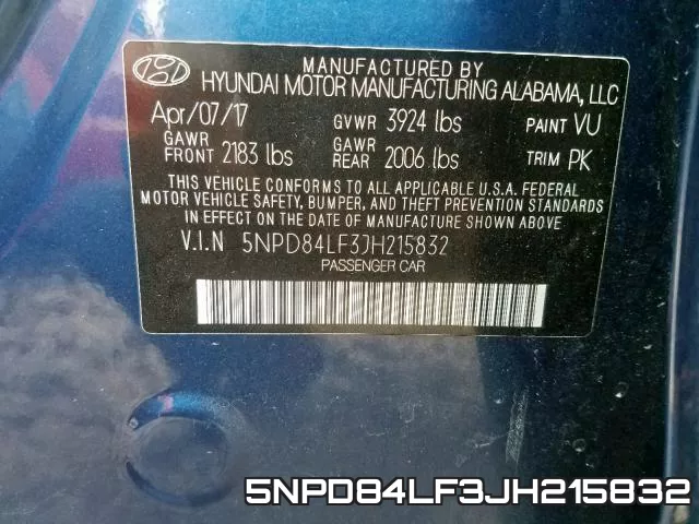 5NPD84LF3JH215832 фото 2