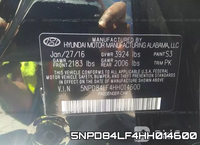 5NPD84LF4HH014600 фото 10