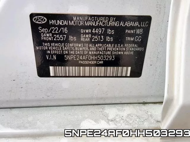 5NPE24AF0HH503293 фото 2