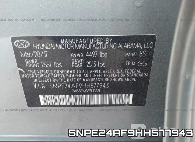 5NPE24AF9HH577943 фото 10
