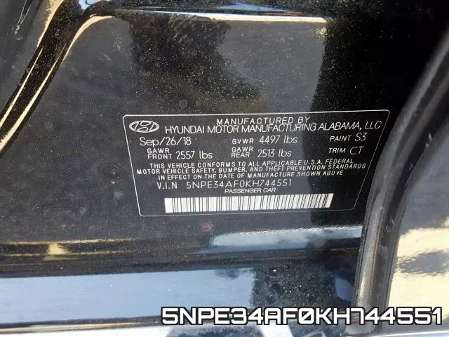 5NPE34AF0KH744551 фото 2
