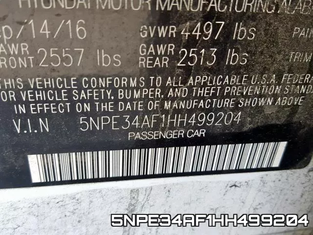 5NPE34AF1HH499204 фото 2