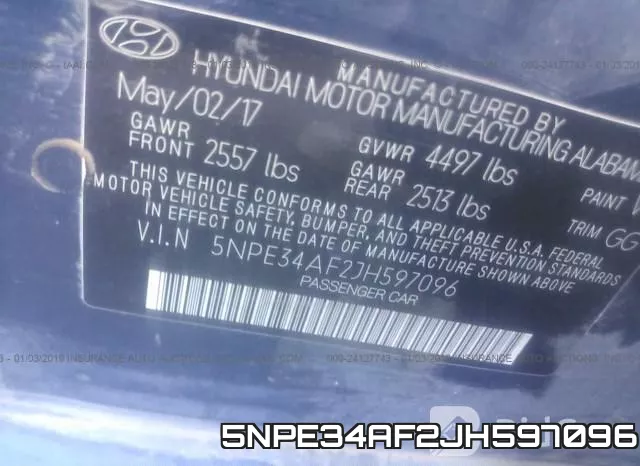5NPE34AF2JH597096 фото 10