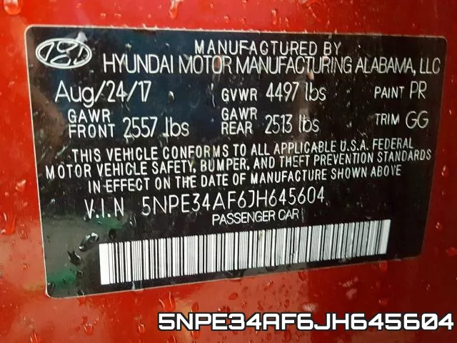 5NPE34AF6JH645604 фото 2