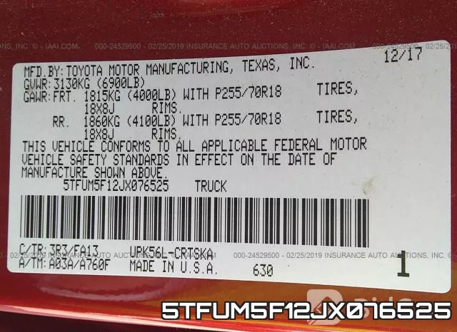 5TFUM5F12JX076525 фото 10