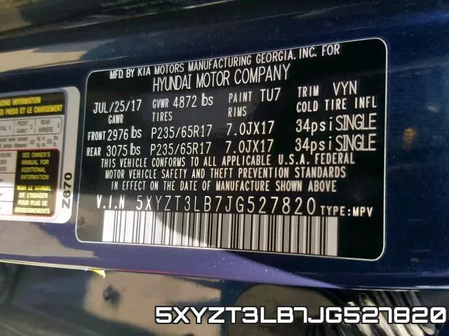 5XYZT3LB7JG527820 фото 2