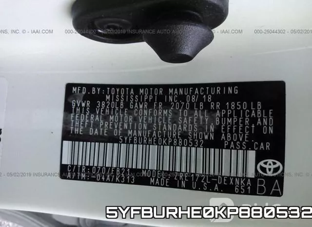 5YFBURHE0KP880532 фото 10