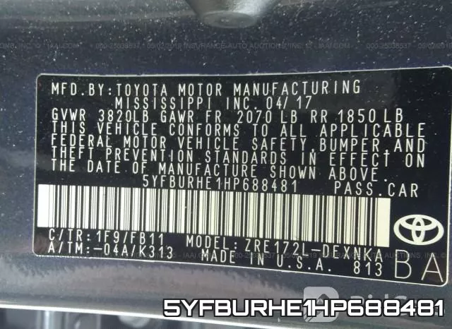 5YFBURHE1HP688481 фото 10