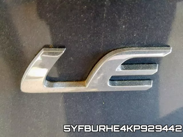 5YFBURHE4KP929442 фото 10