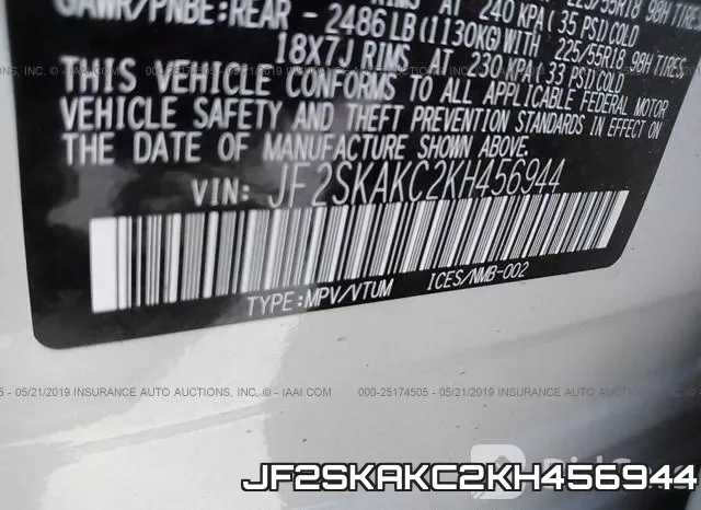 JF2SKAKC2KH456944 фото 10