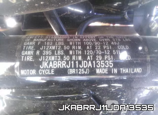 JKABRRJ11JDA13535 фото 2
