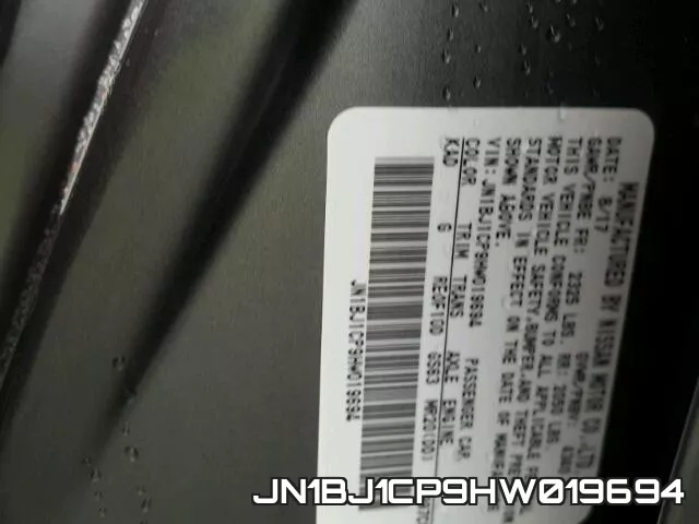 JN1BJ1CP9HW019694 фото 2