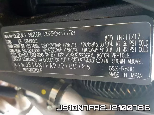 JS1GN7FA2J2100786 фото 2