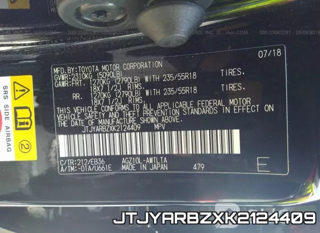 JTJYARBZXK2124409 фото 10