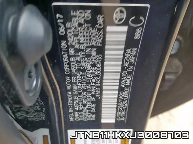 JTNB11HKXJ3008703 фото 2