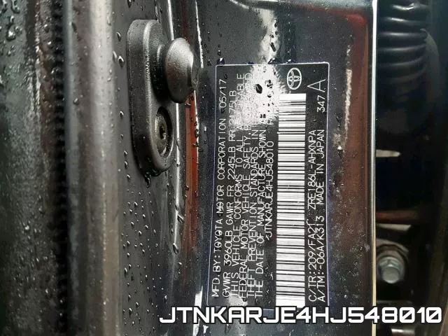 JTNKARJE4HJ548010 фото 2