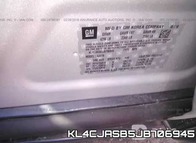 KL4CJASB5JB706945 фото 10