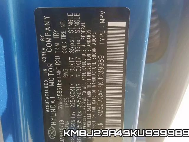 KM8J23A43KU939989 фото 2