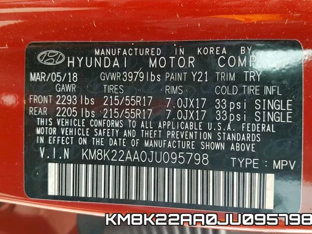KM8K22AA0JU095798 фото 2
