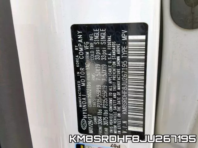 KM8SRDHF8JU267195 фото 2