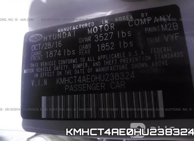 KMHCT4AE0HU238324 фото 10