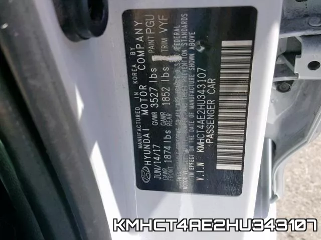 KMHCT4AE2HU343107 фото 2