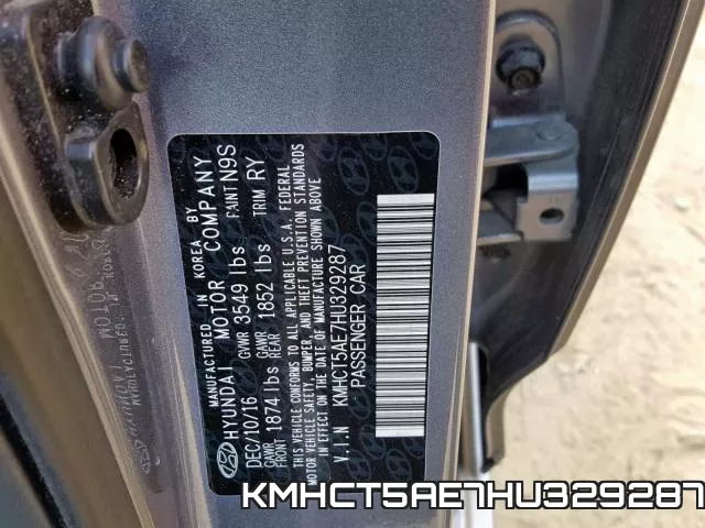 KMHCT5AE7HU329287 фото 2