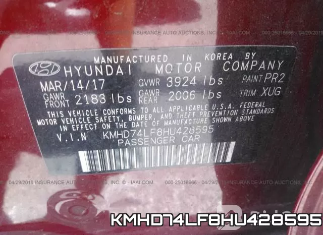 KMHD74LF8HU428595 фото 10