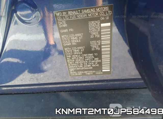 KNMAT2MT0JP584498 фото 10