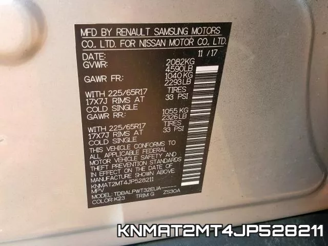 KNMAT2MT4JP528211 фото 2